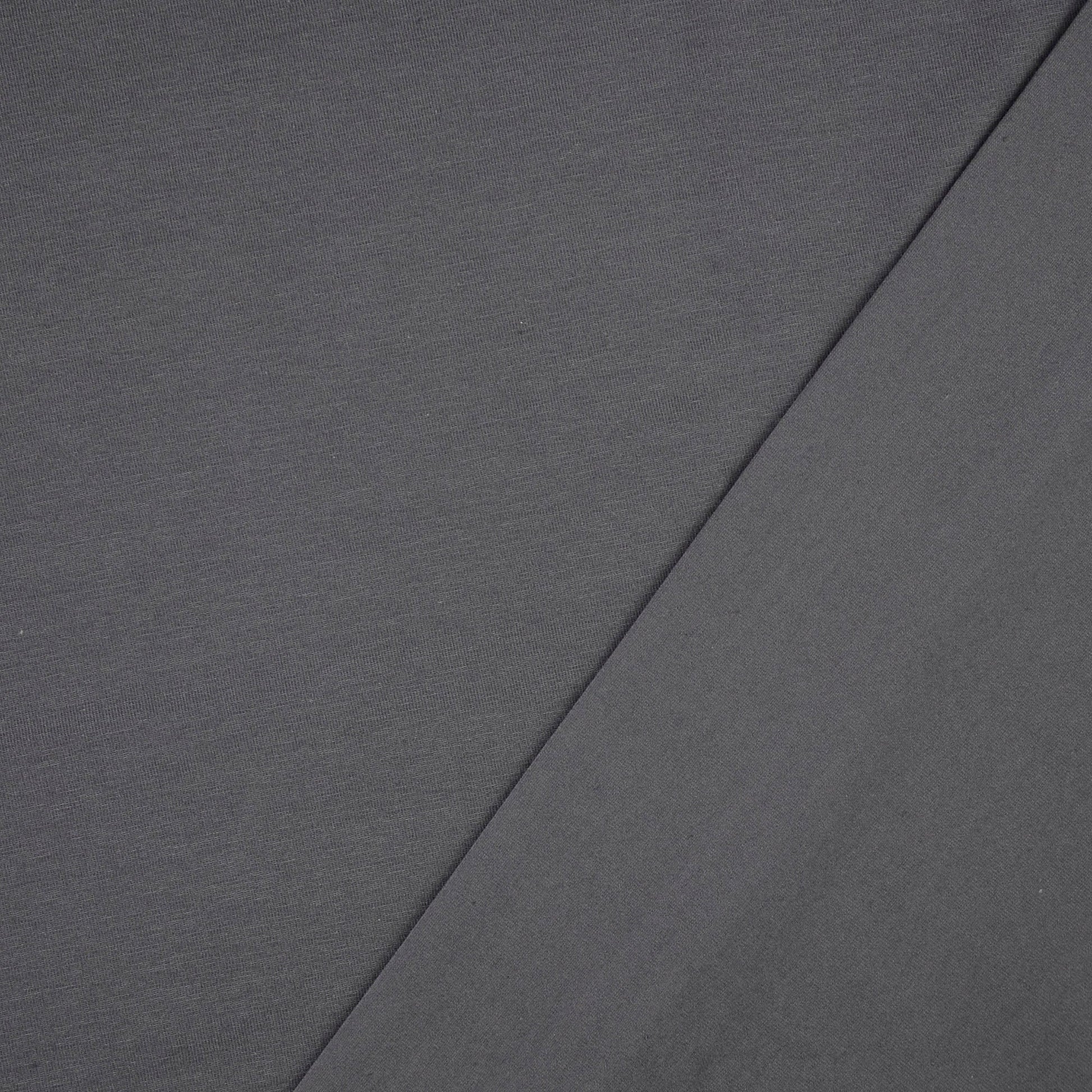 Baumwolljersey Dunkelgrau – Rolle