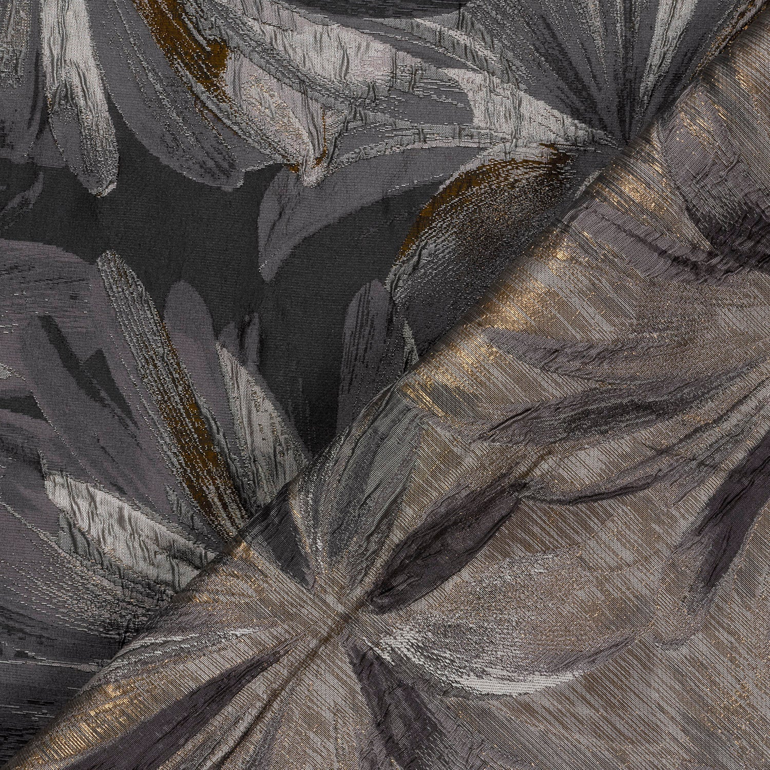 Jacquard Blumen Schwarz – Struktur