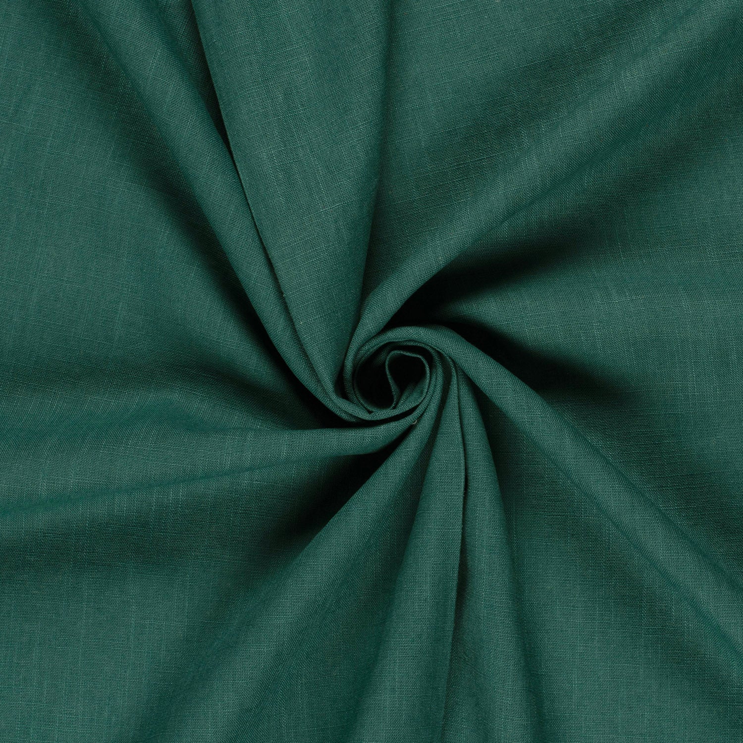 Leinen Baumwolle Tannengrün – Detail