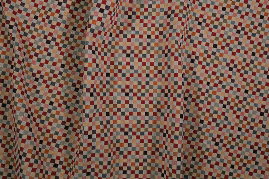 Karo Möbelstoff multicolor – hochwertiger Polsterstoff