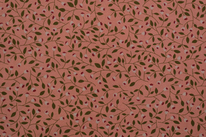 Baumwolle Ranken Rosa -  Nahaufnahme der Materialqualität 140cm