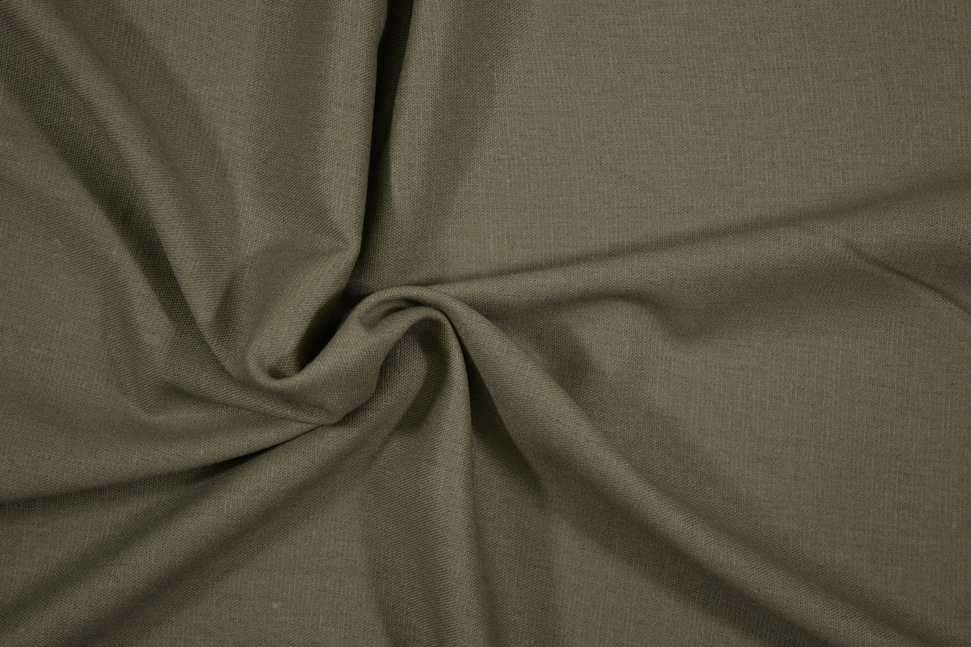 Detailansicht Leinen Viskose Khaki