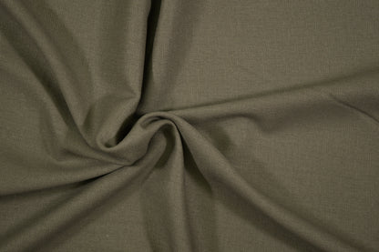 Detailansicht Leinen Viskose Khaki