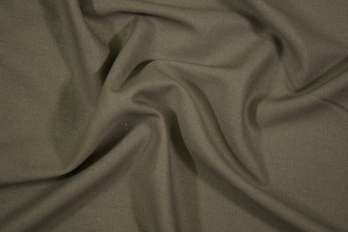 Leinen Viskose Stoff Khaki – natürliche Struktur
