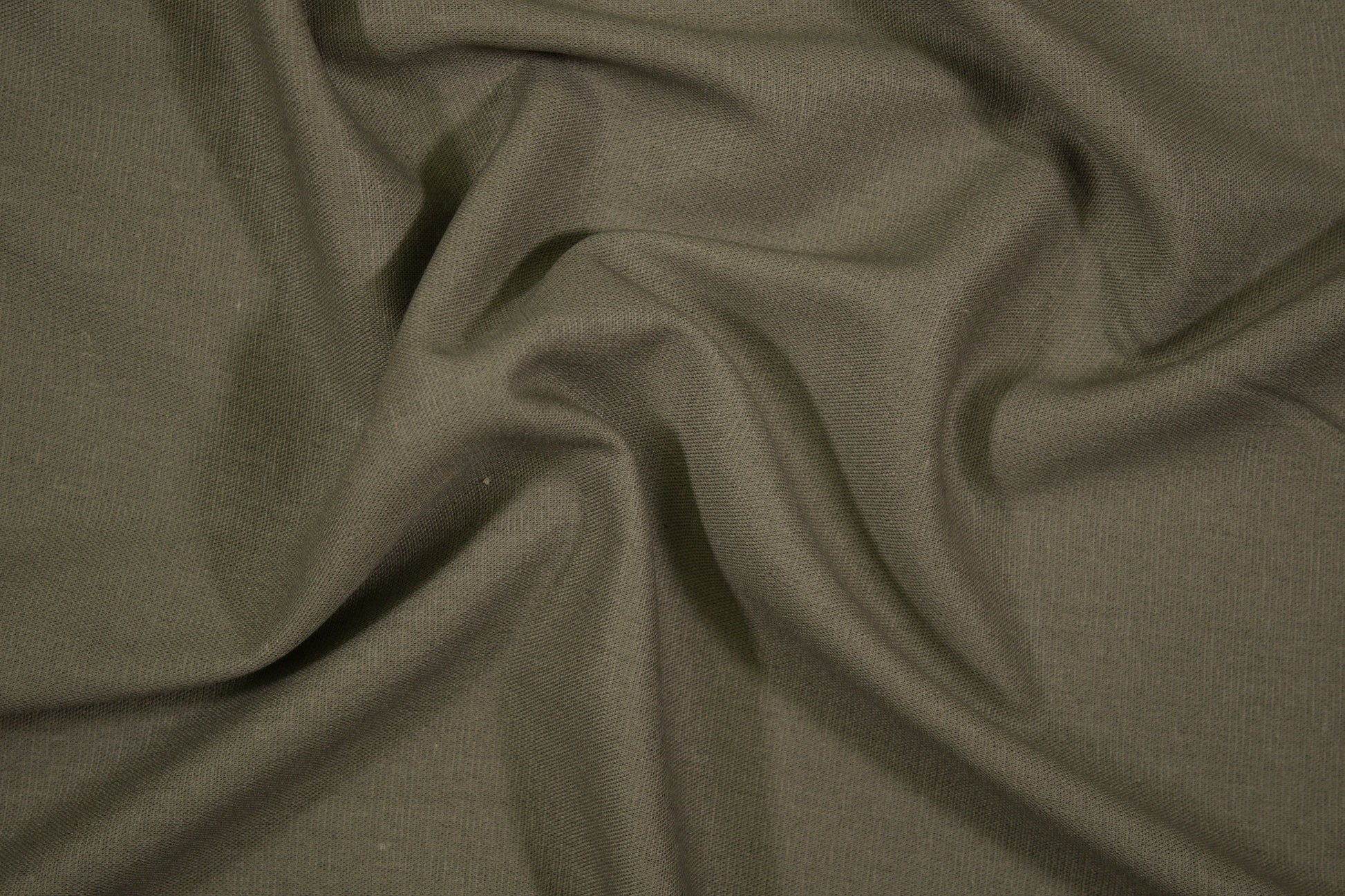 Leinen Viskose Stoff Khaki – natürliche Struktur