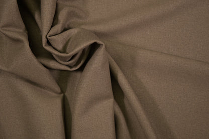 100% Leinen Stoff in Taupe – elegante Naturstruktur