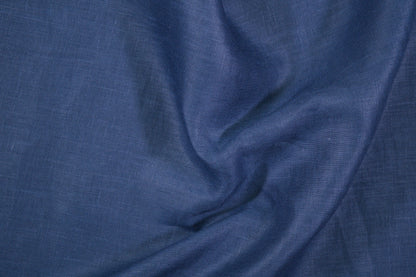 Dunkelblauer Leinenstoff – edler Naturstoff für Kleidung