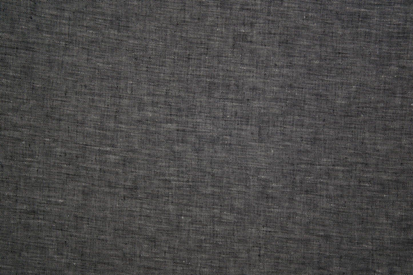Anthrazit-melierter Leinenstoff – 140 cm breit