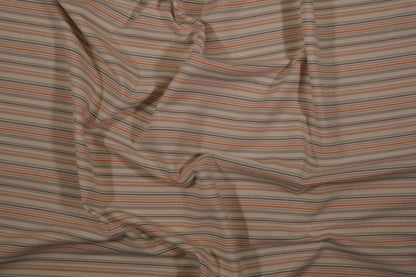 Baumwollstoff Geschirrtuch-Streifen – Beige Grau Orange