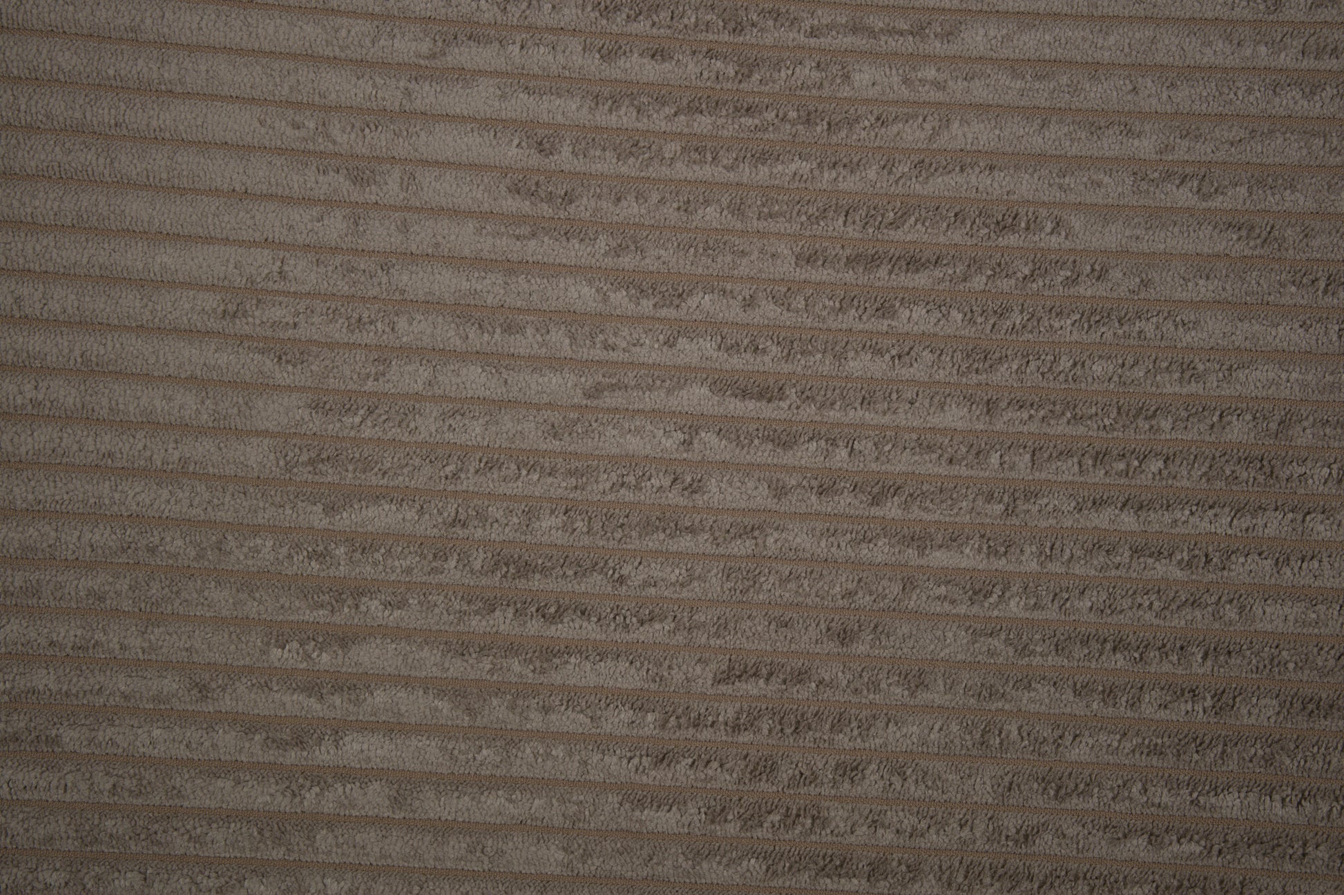 Cord Möbelstoff in Taupe mit weicher Rippenstruktur 140 cm breit Meterware