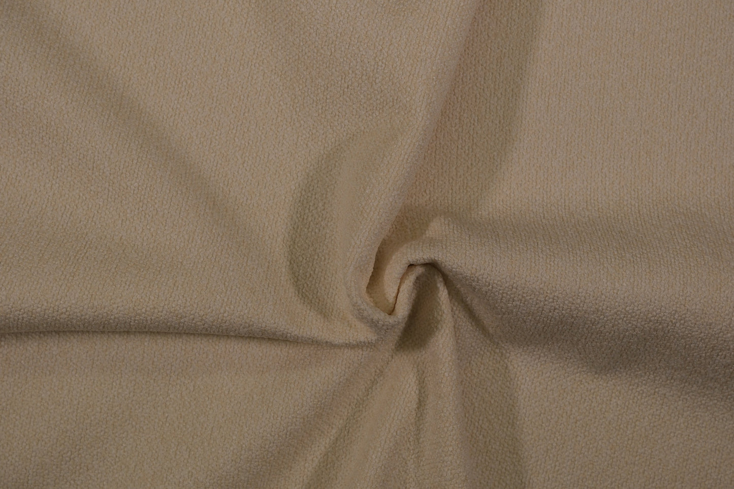 Heller Bouclé Möbelstoff in Creme – strukturierter Polsterstoff für moderne Wohnräume 140 cm breit Meterware