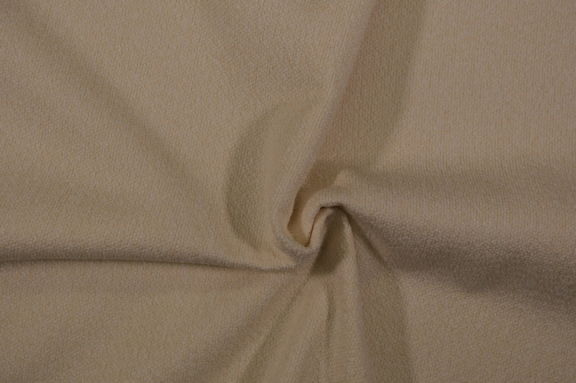 Heller Bouclé Möbelstoff in Creme – strukturierter Polsterstoff für moderne Wohnräume 140 cm breit Meterware