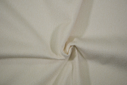 Heller Bouclé Möbelstoff in Creme – strukturierter Polsterstoff für moderne Wohnräume 140 cm breit Meterware