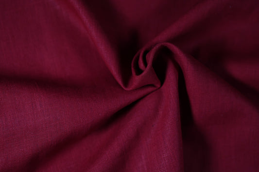 Leinenstoff in Bordeaux – ideal für Sommermode, Deko und Accessoires