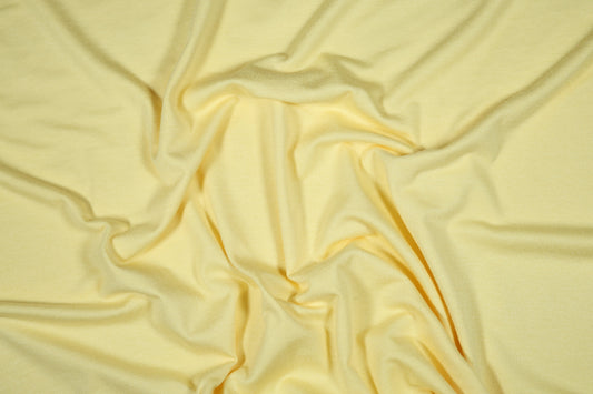 Elastischer Viskose Jersey in zartem Gelb – weich und fließend