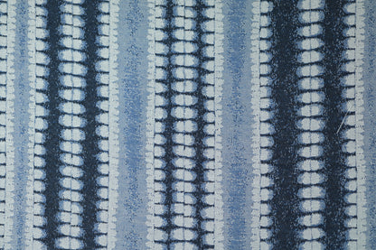 Vorhangstoff – Streifenoptik Blau – hochwertiger Baumwollstoff mit stilvollem Muster