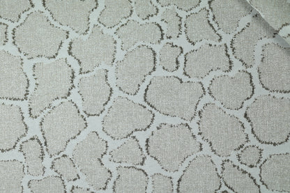 Vorhangstoff – Giraffenstruktur Taupe – edler Baumwollstoff mit Naturmuster