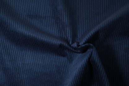 Feincord Stoff Marineblau – weiche Struktur