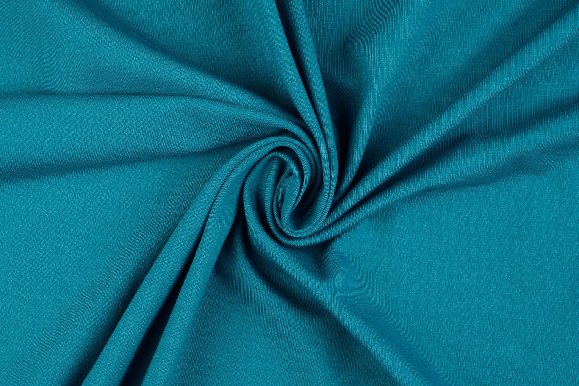 Baumwolljersey Türkisblau Meterware – elastischer Jersey Stoff