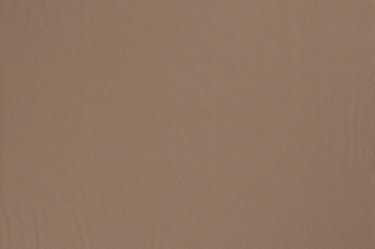 Detailaufnahme Polyester Stoff taupe braun Uni feine Struktur matt