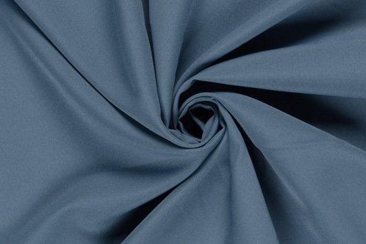 Polyester Stoff stahlblau Meterware nicht elastisch für Bekleidung Stoffeya