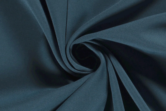 Polyester Stoff petrol Uni matt Burlington Qualität nicht elastisch Stoffeya