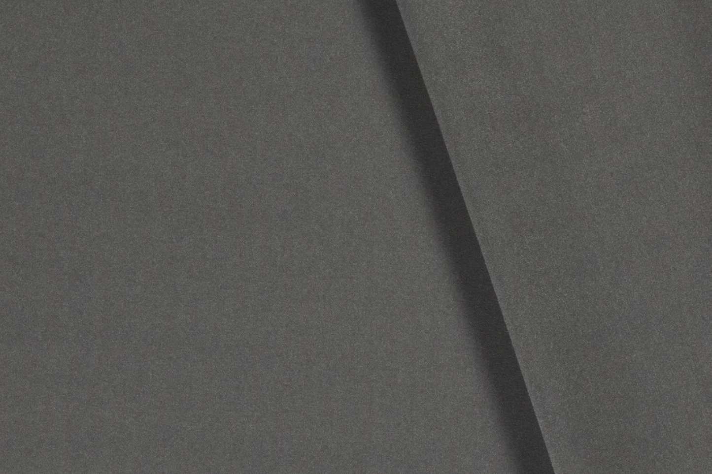 Dunkelgrauer Uni Stoff aus Polyester mit matter Oberfläche Stoffeya