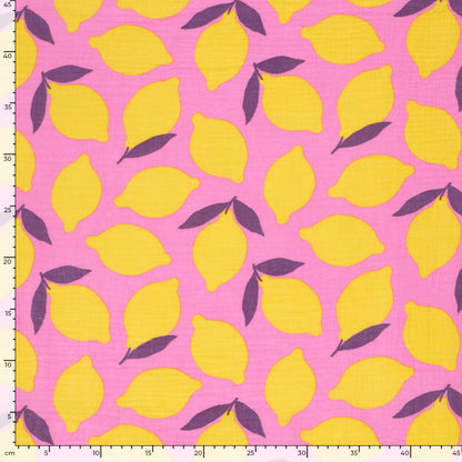 Musselin Obst & Früchte Rosa – Rolle