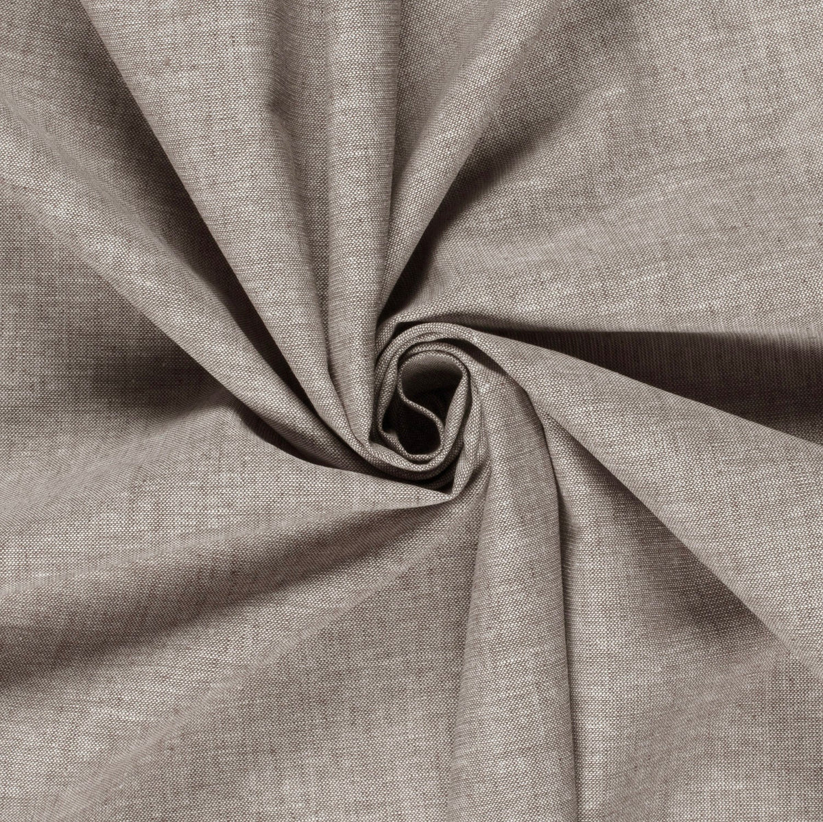 Leinen Stoff Chambré Braun – Leicht & Elegant
