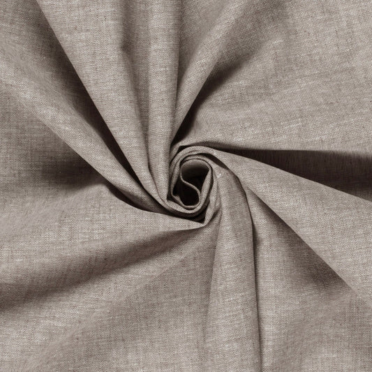 Leinen Stoff Chambré Braun – Leicht & Elegant