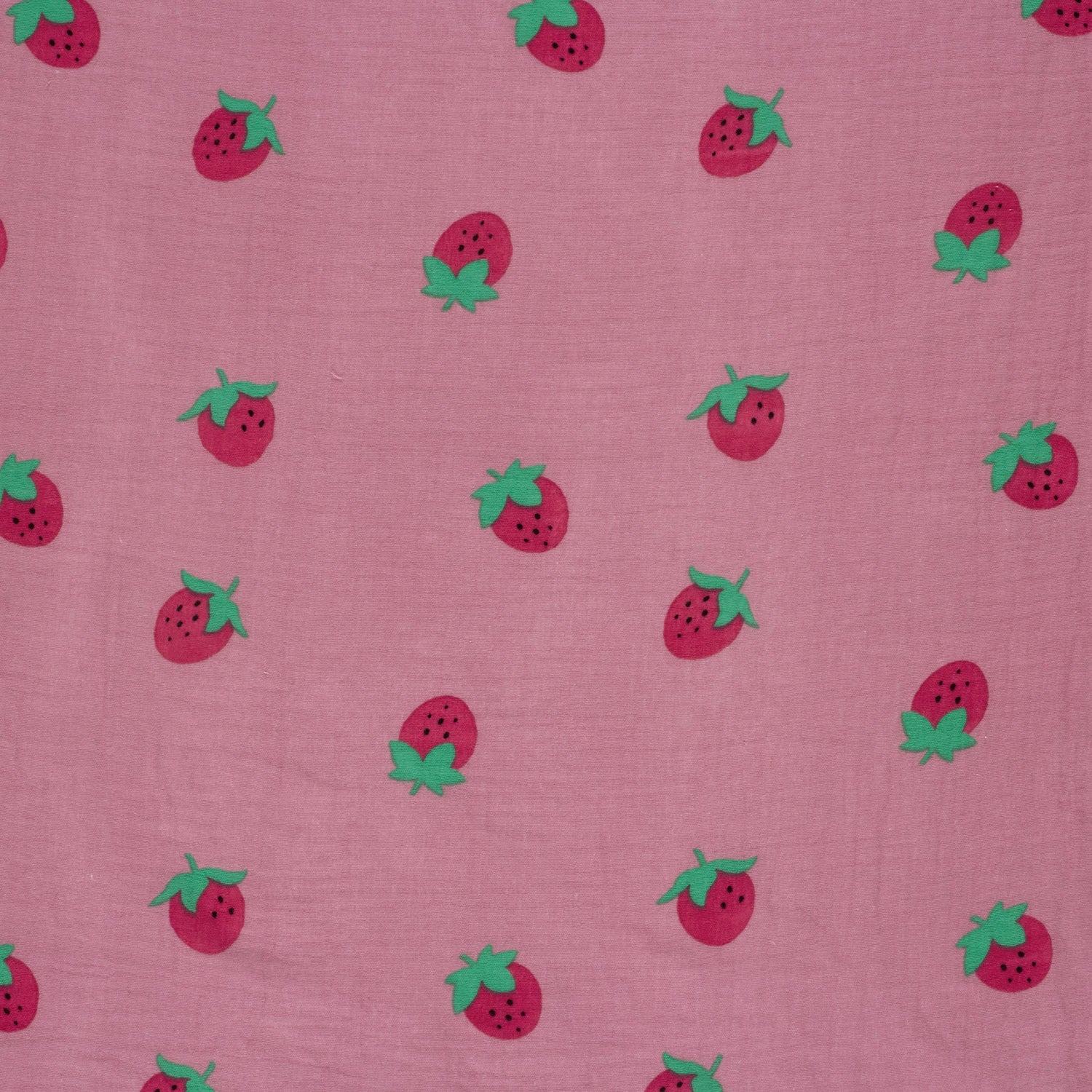 Musselin Erdbeeren Rosa – Detail