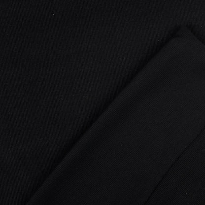 Bündchenstoff Schwarz – Elastischer Rippstrick