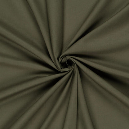 Fahnentuch Stoff Khaki-Grün – Leichter Baumwollstoff Uni für Deko & Bekleidung