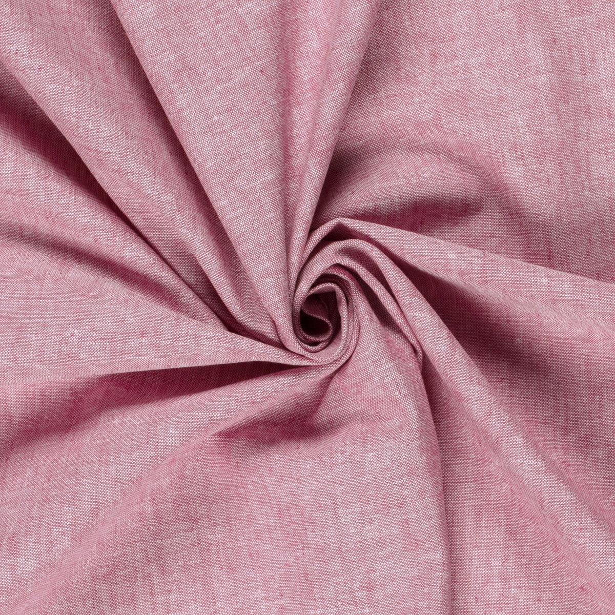 Leinen Stoff Chambré Dunkelrot – Leicht & Elegant