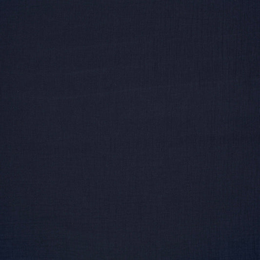 Musselin Stoff Marine – Detail
