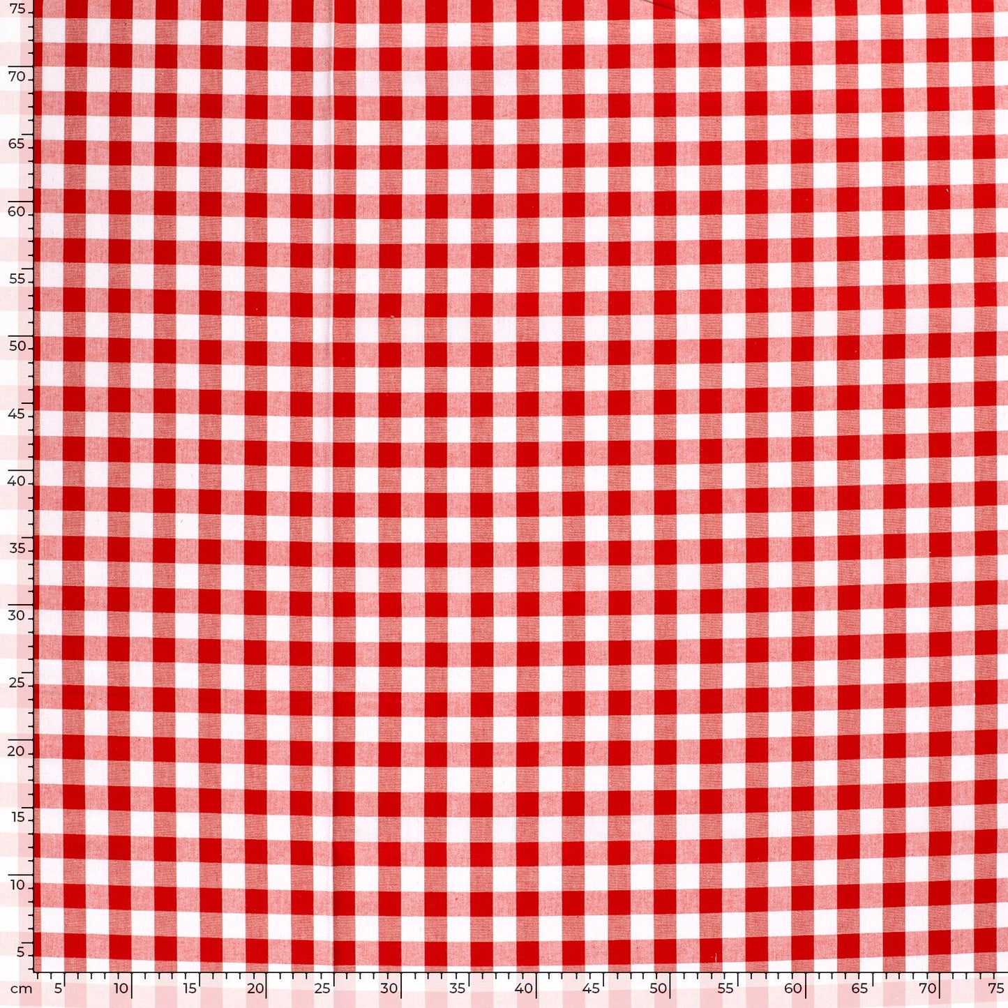 Baumwoll-Popeline Karo Rot – Rolle